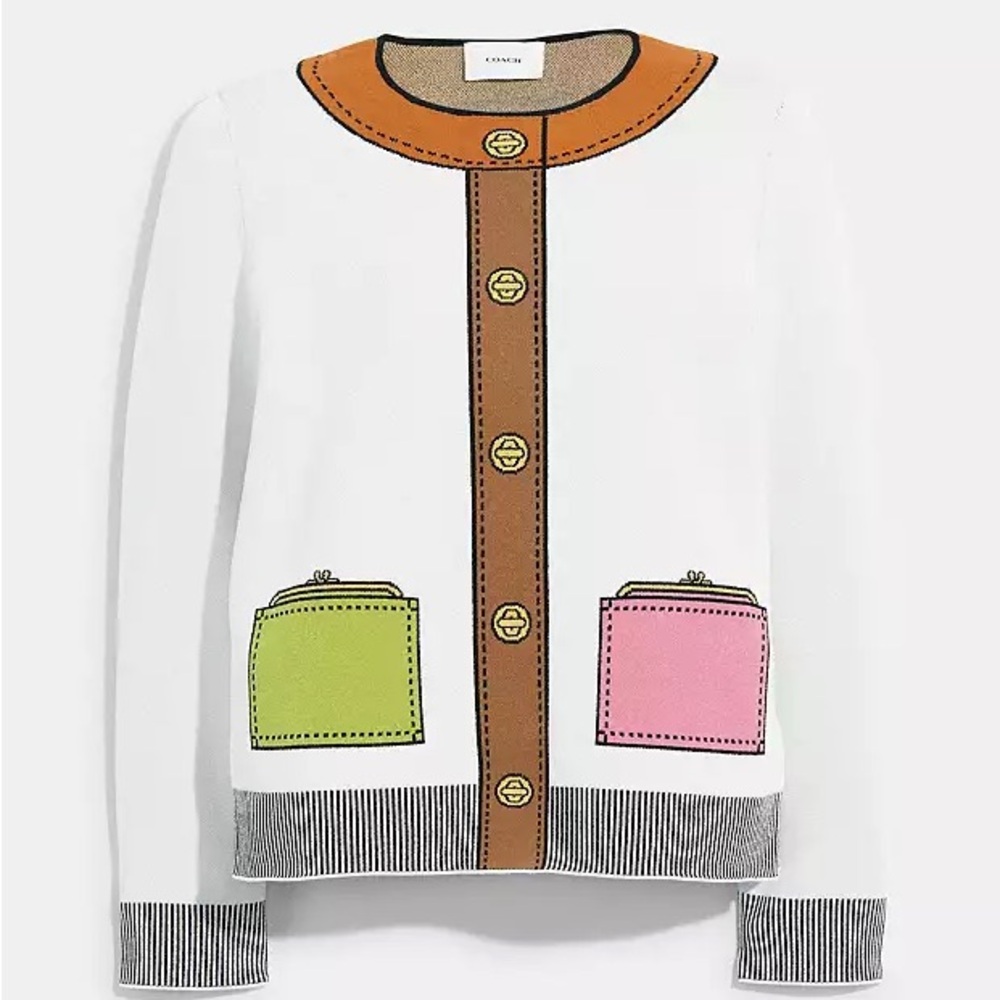Coach Graphic Print Sweater